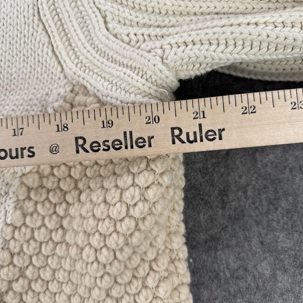 & Other Stories Sweater Womens Large Cream Beige Chunky Cable Knit Wool Blend - Picture 8 of 10